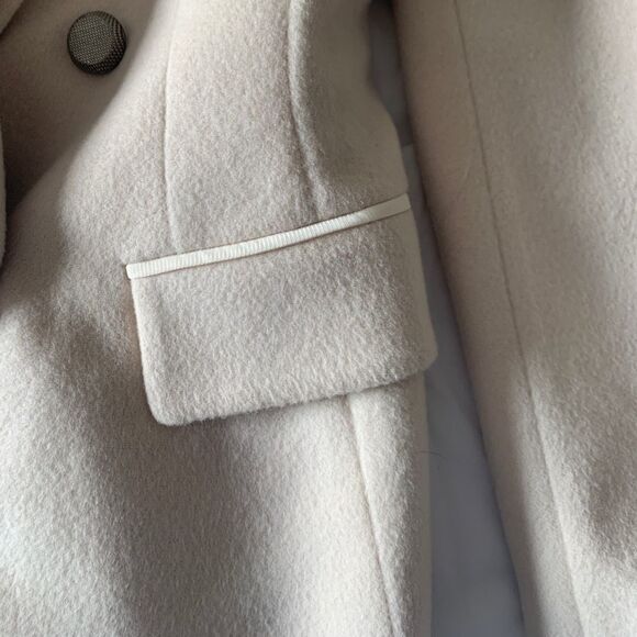 Removable Fur 💯 wool Slim Fit Lux Jacket Fashion Blazer Size XS - Picture 13 of 16